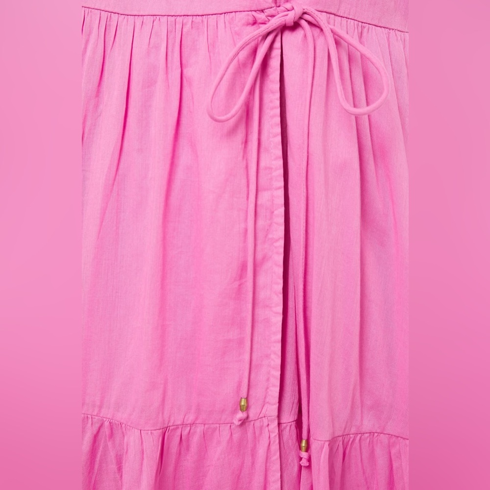 Rhode Gina Tiered Midi Wrap Dress - Picture 4 of 4